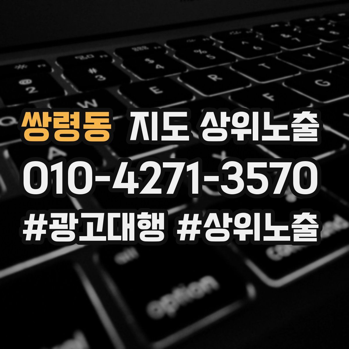 쌍령동 지도 상위 노출