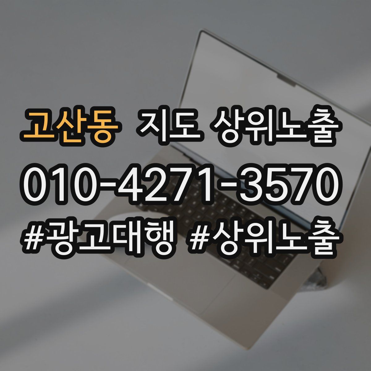고산동 지도 상위 노출