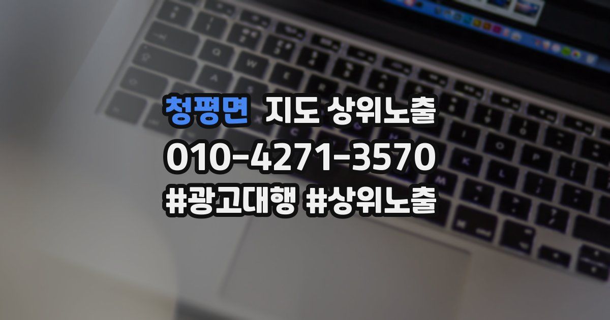 청평면 지도 상위 노출