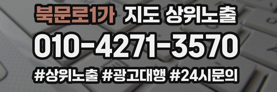 북문로1가 지도 상위 노출