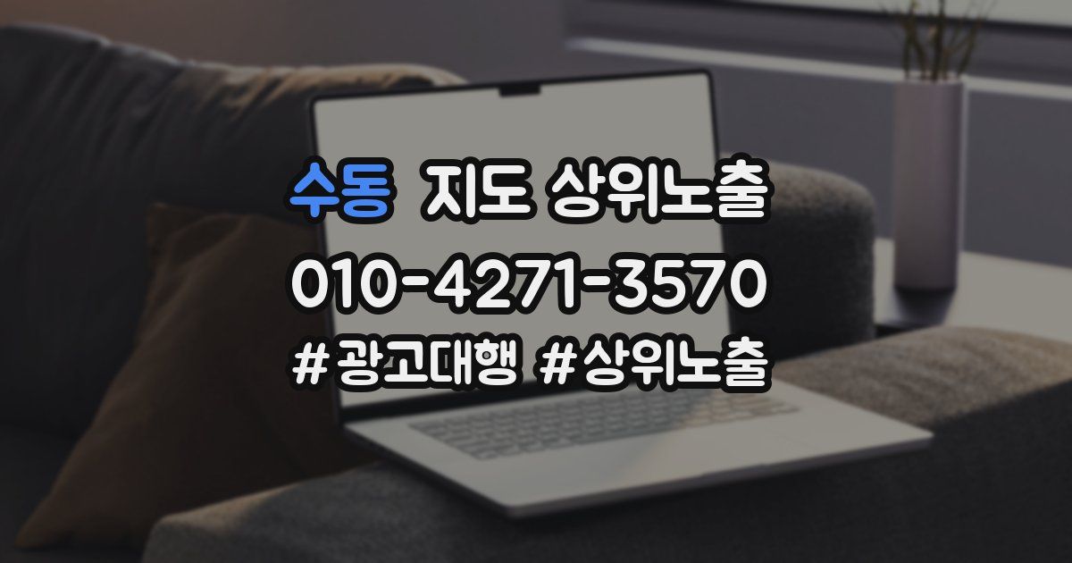 수동 지도 상위 노출