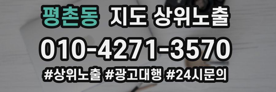 평촌동 지도 상위 노출