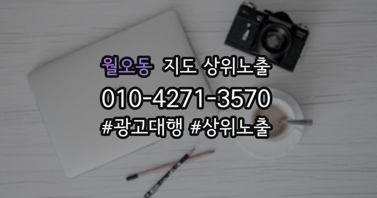 월오동 지도 상위 노출