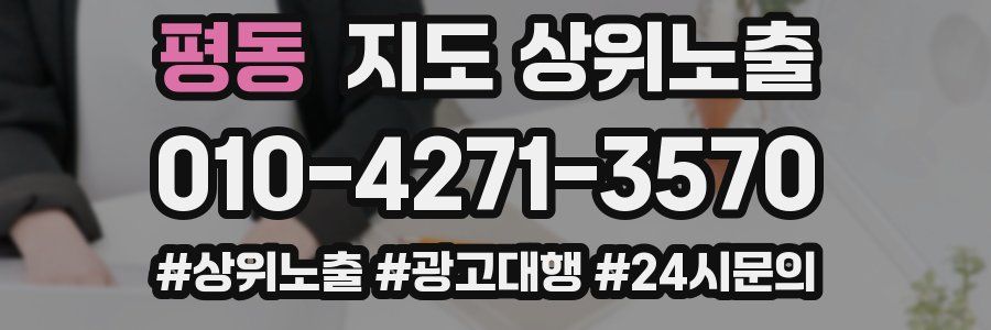 평동 지도 상위 노출