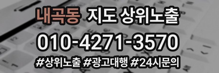 내곡동 지도 상위 노출