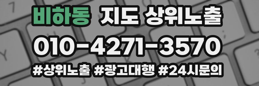 비하동 지도 상위 노출