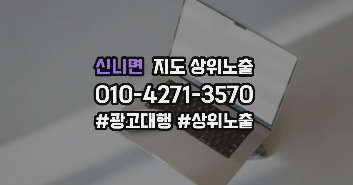 신니면 지도 상위 노출