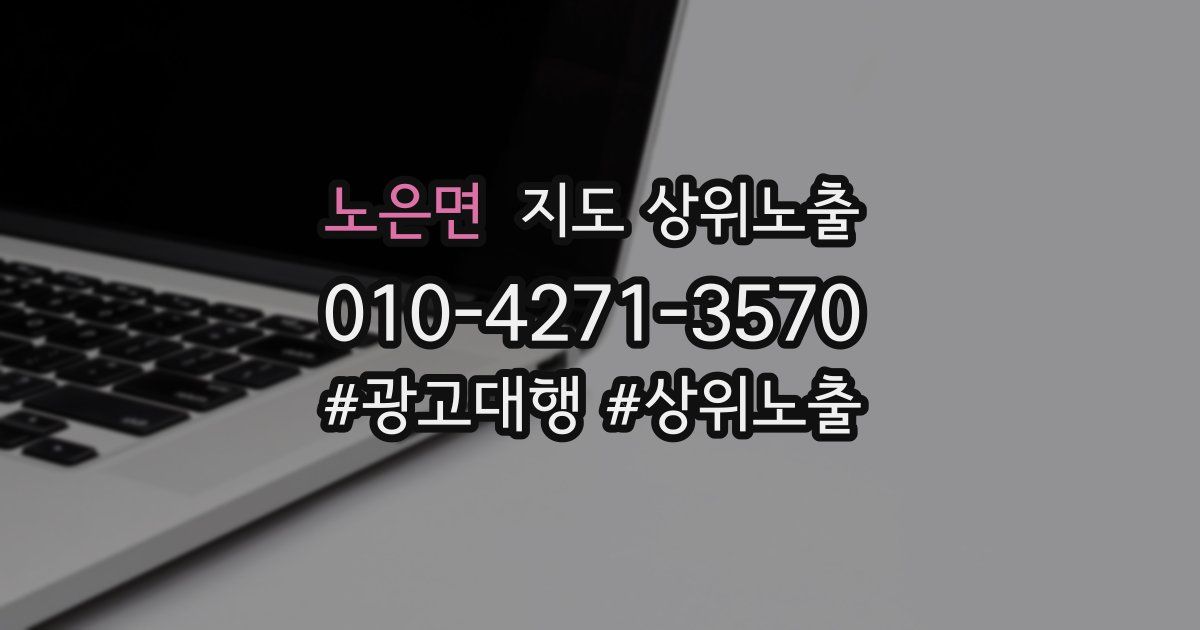 노은면 지도 상위 노출