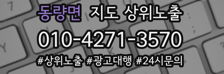 동량면 지도 상위 노출