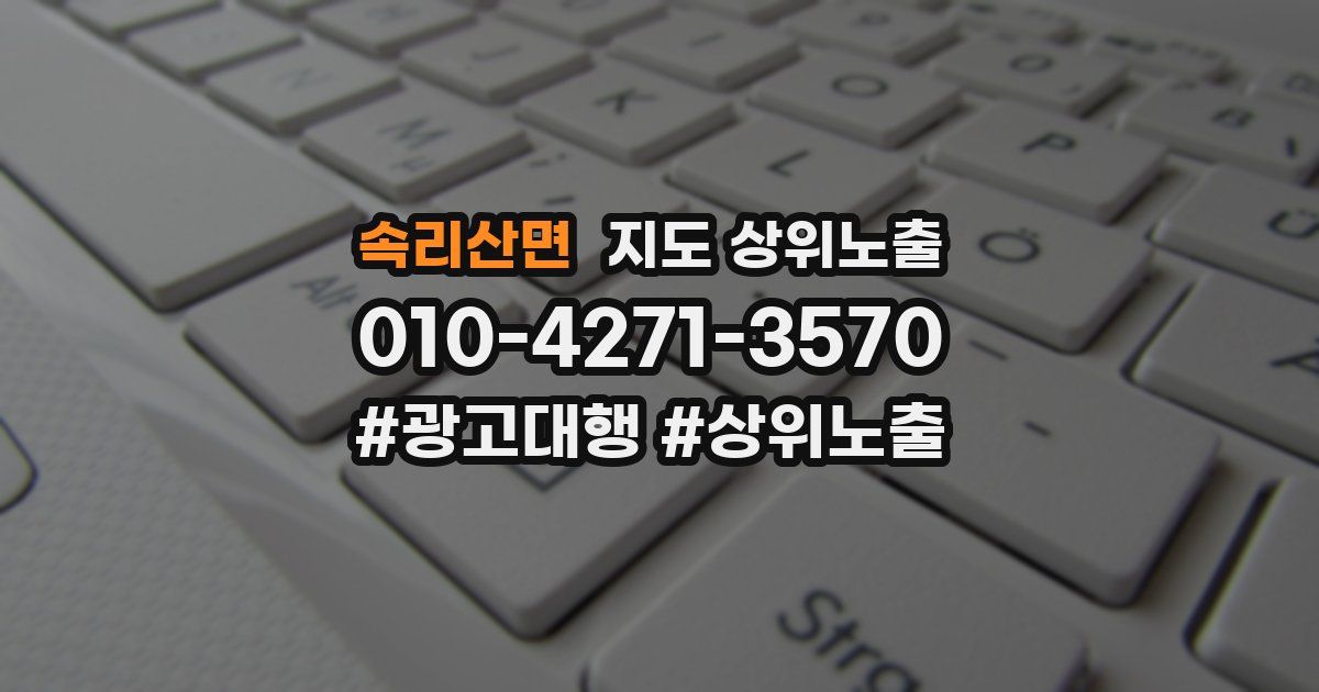 속리산면 지도 상위 노출