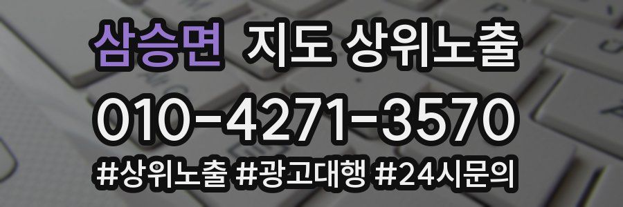 삼승면 지도 상위 노출