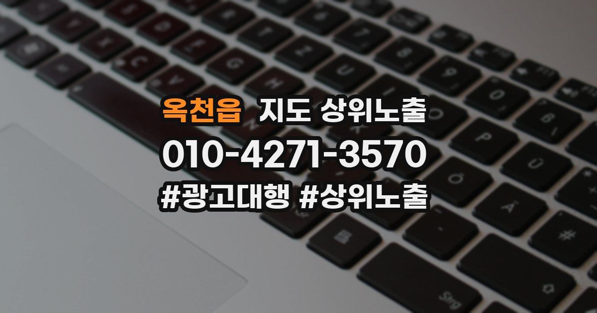 옥천읍 지도 상위 노출