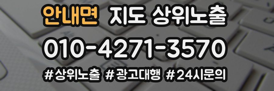 안내면 지도 상위 노출