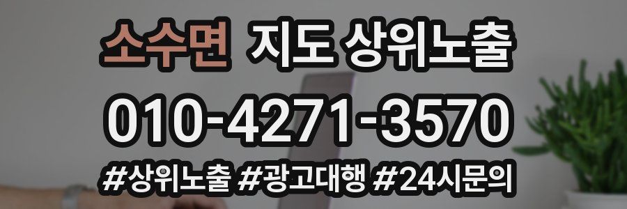 소수면 지도 상위 노출