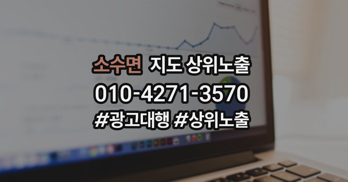 소수면 지도 상위 노출