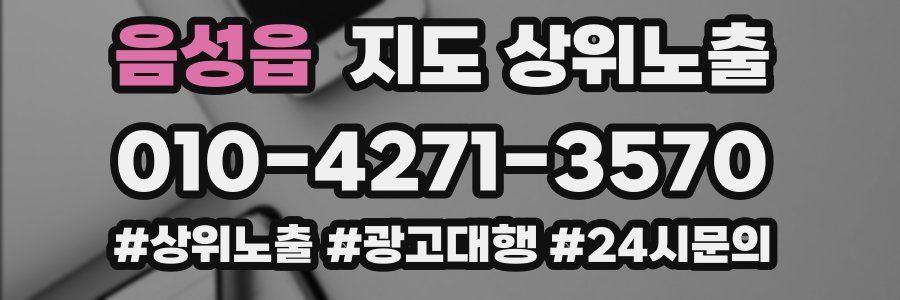 음성읍 지도 상위 노출