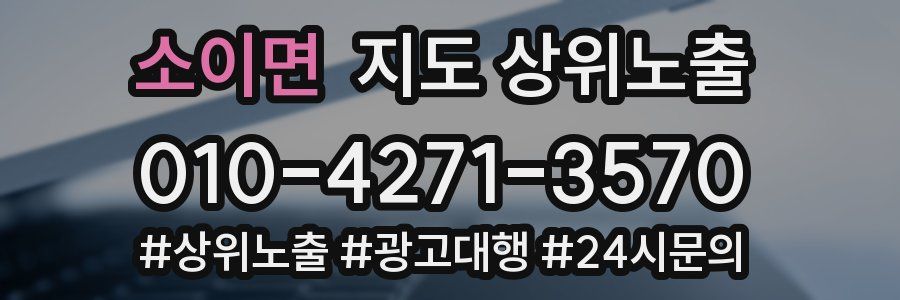 소이면 지도 상위 노출