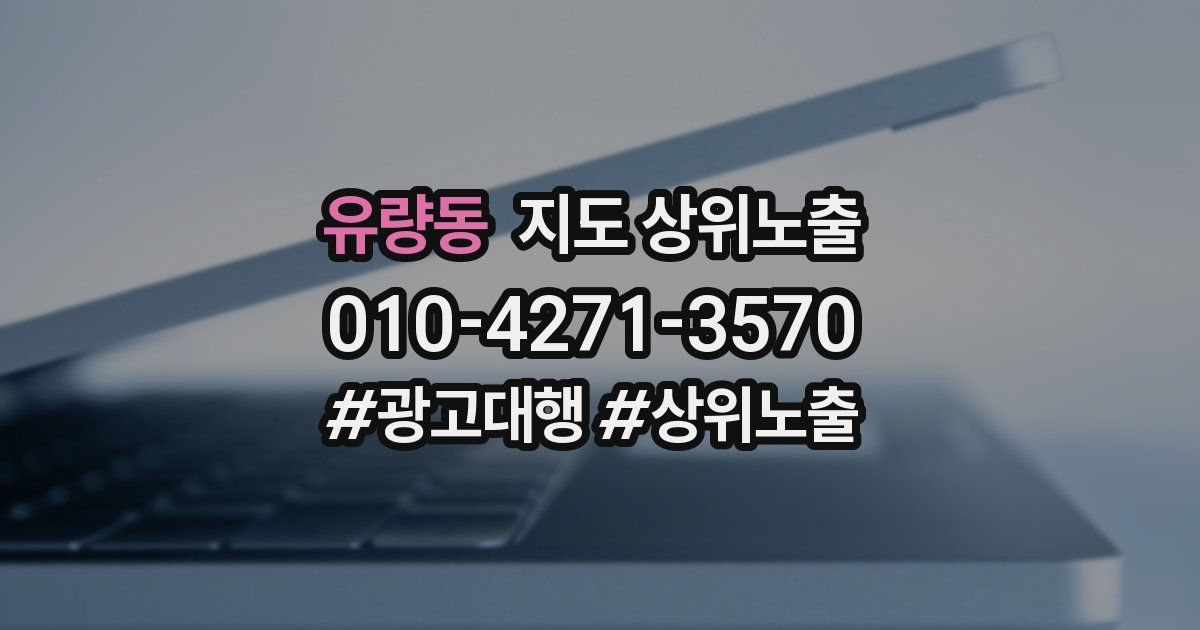 유량동 지도 상위 노출