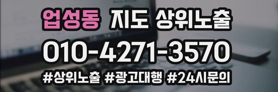 업성동 지도 상위 노출