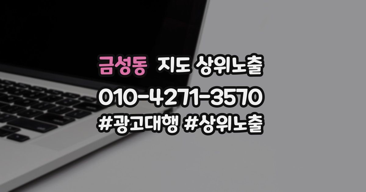 금성동 지도 상위 노출