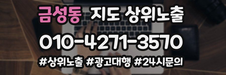 금성동 지도 상위 노출