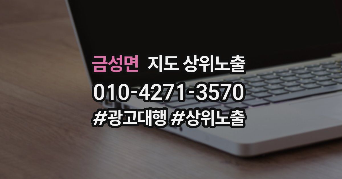 금성면 지도 상위 노출