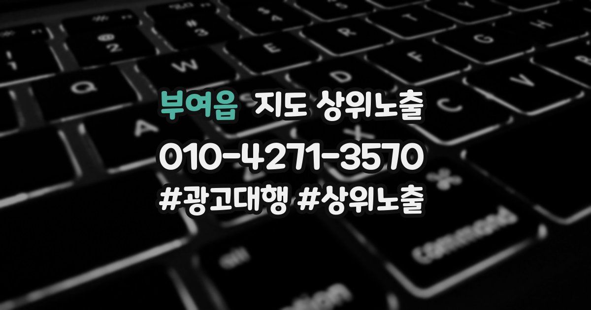 부여읍 지도 상위 노출