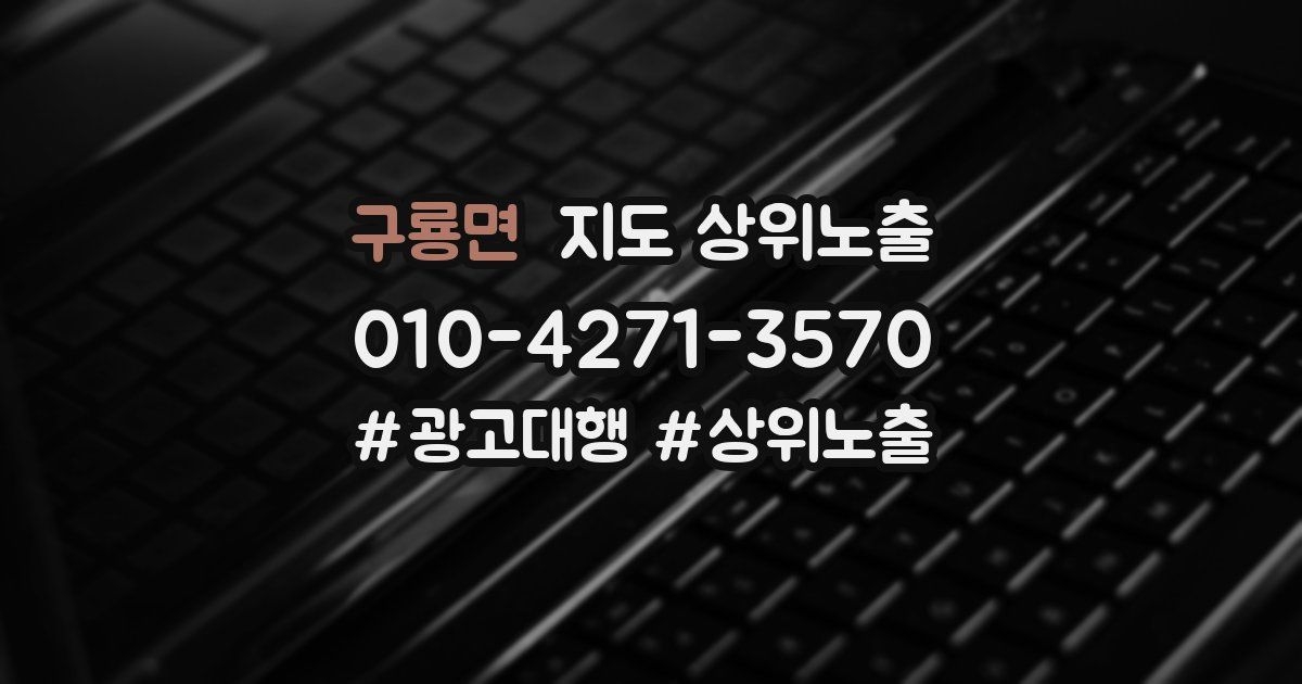 구룡면 지도 상위 노출