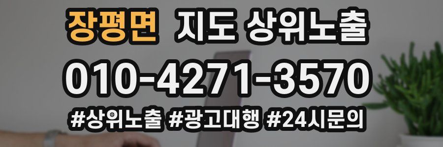 장평면 지도 상위 노출