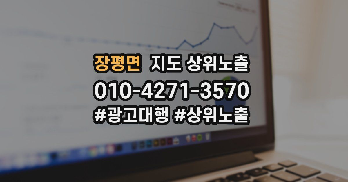 장평면 지도 상위 노출
