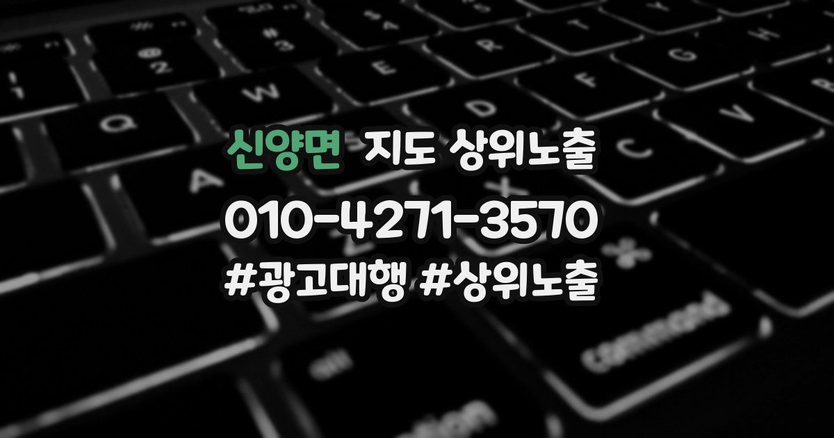 신양면 지도 상위 노출