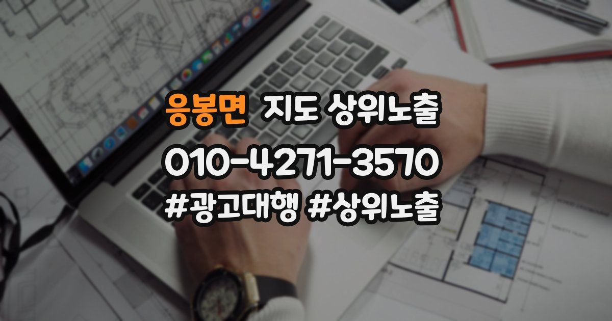 응봉면 지도 상위 노출