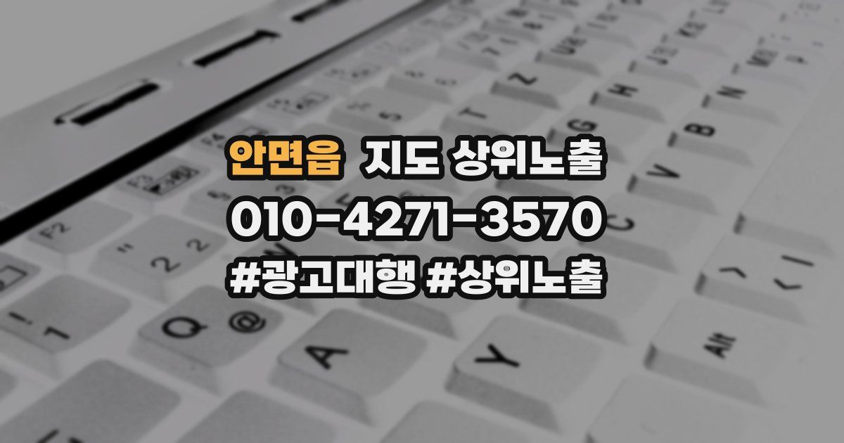 안면읍 지도 상위 노출
