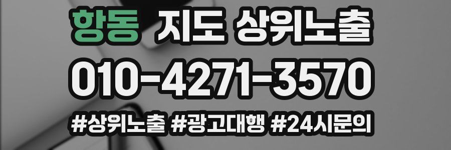 항동 지도 상위 노출