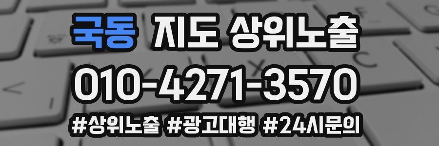 국동 지도 상위 노출
