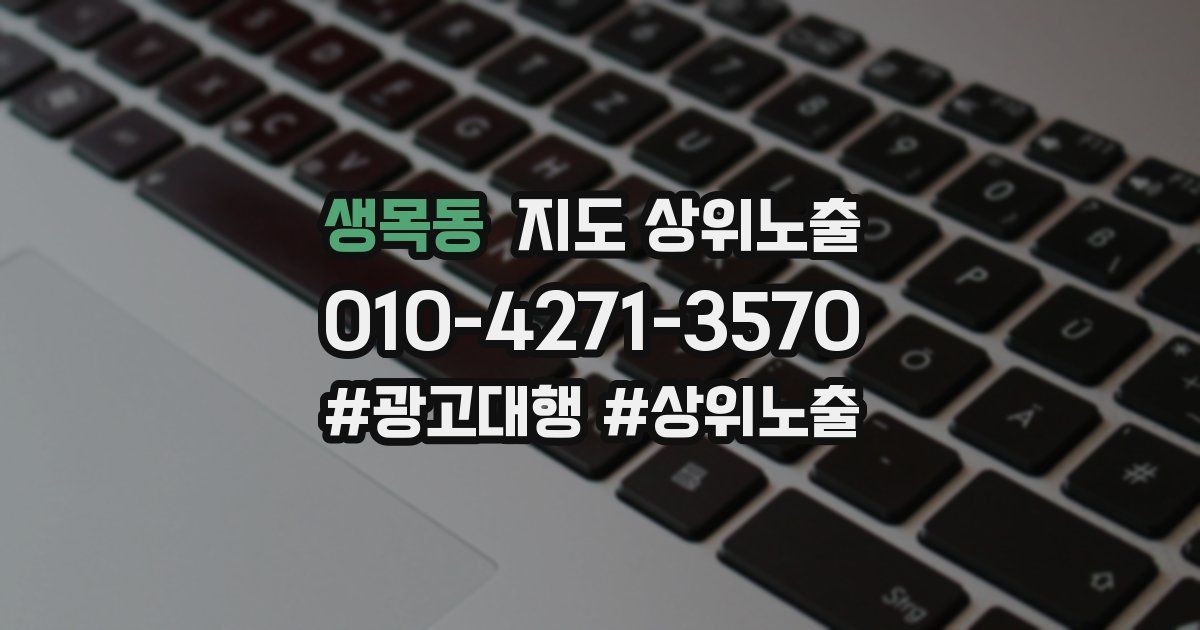 생목동 지도 상위 노출