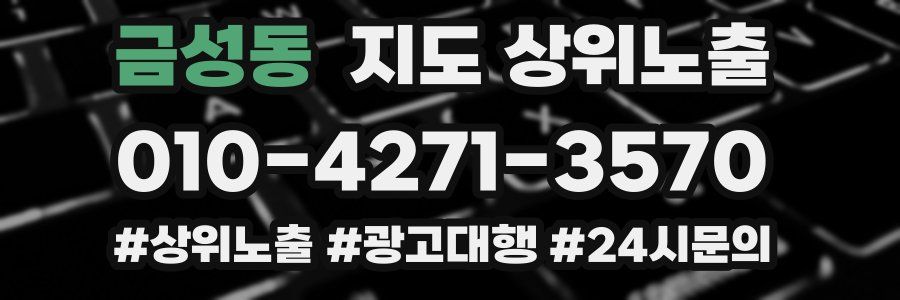금성동 지도 상위 노출