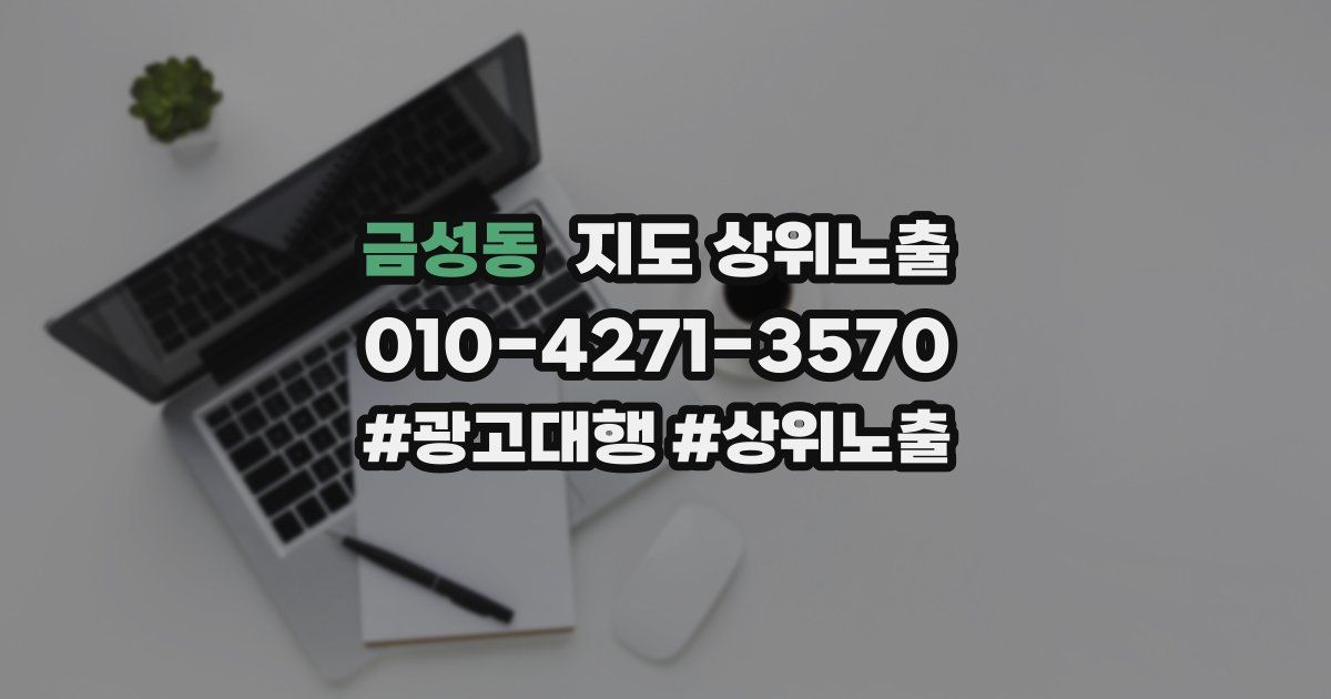 금성동 지도 상위 노출
