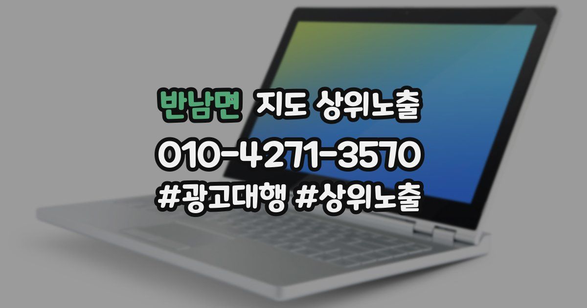 반남면 지도 상위 노출