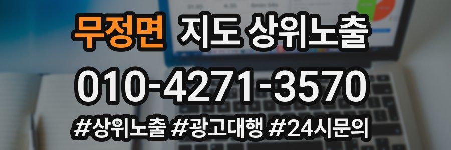 무정면 지도 상위 노출