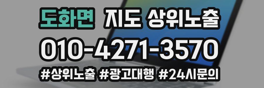 도화면 지도 상위 노출