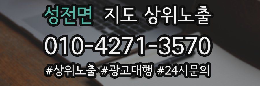 성전면 지도 상위 노출