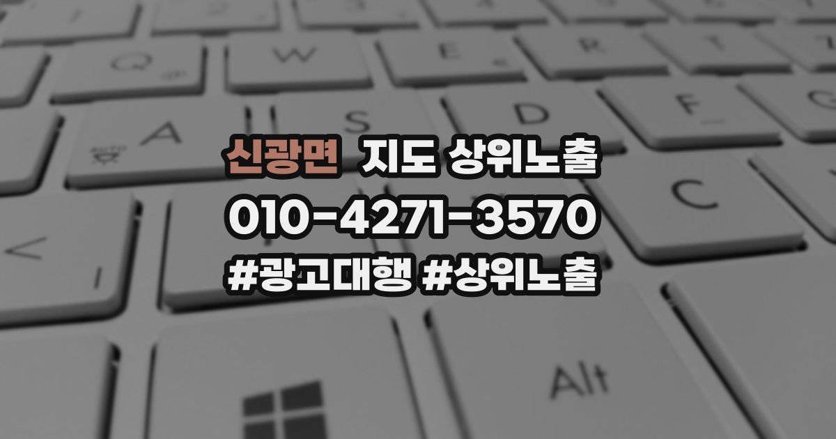 신광면 지도 상위 노출