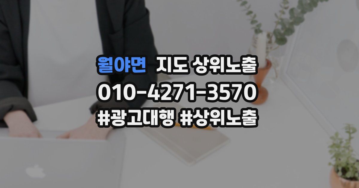 월야면 지도 상위 노출