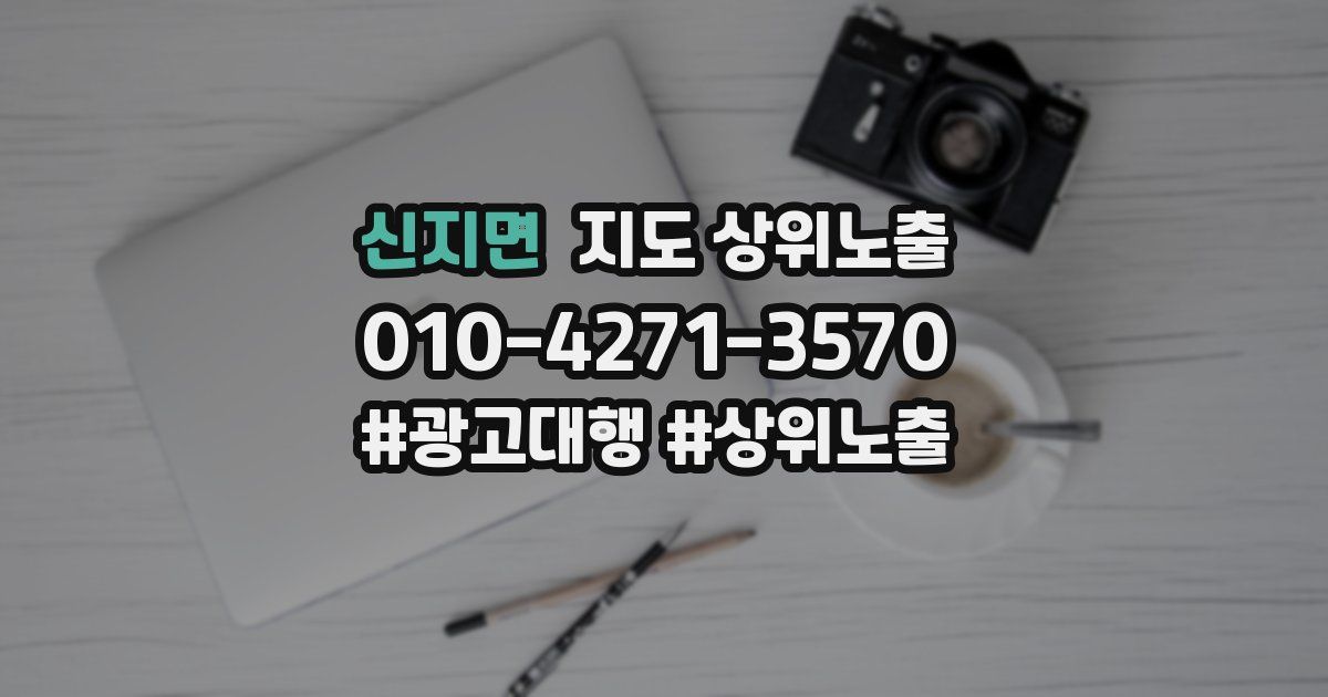 신지면 지도 상위 노출