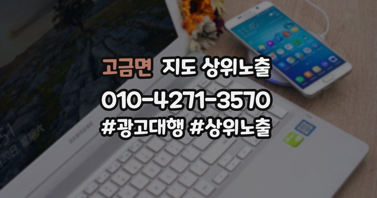 고금면 지도 상위 노출