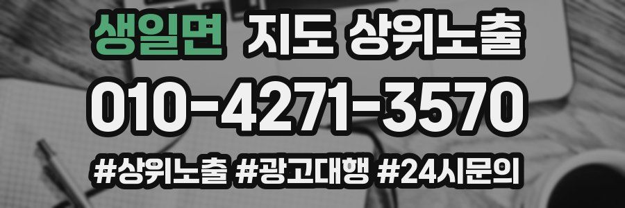 생일면 지도 상위 노출