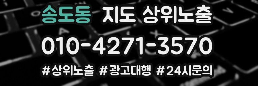 송도동 지도 상위 노출