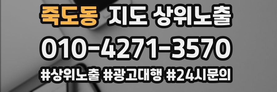 죽도동 지도 상위 노출
