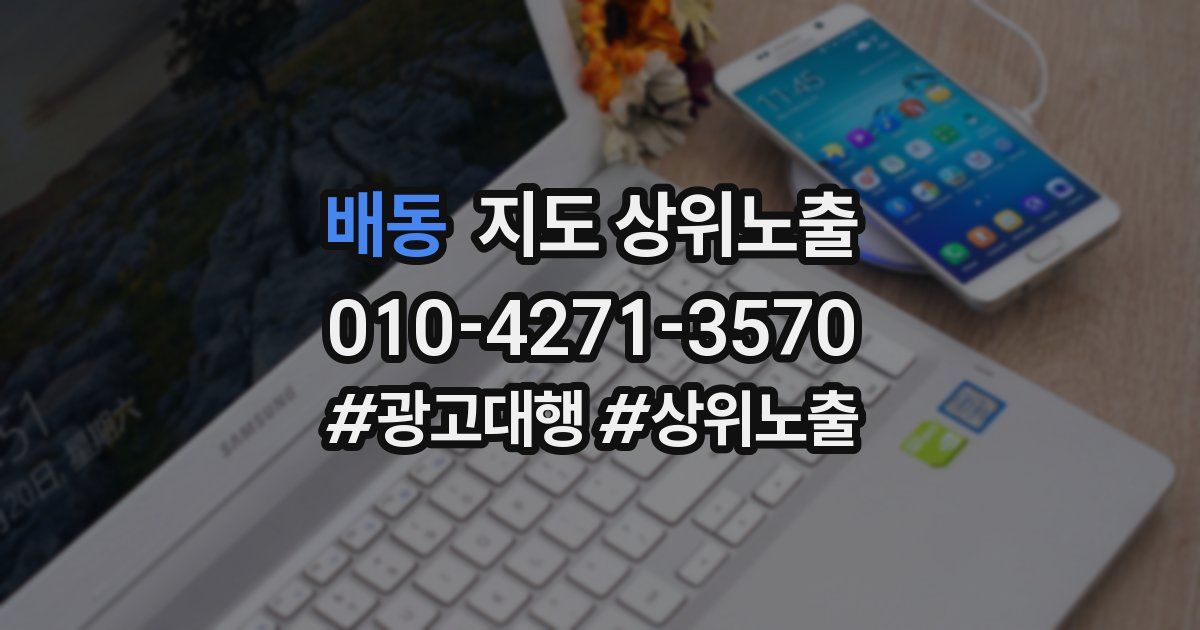 배동 지도 상위 노출